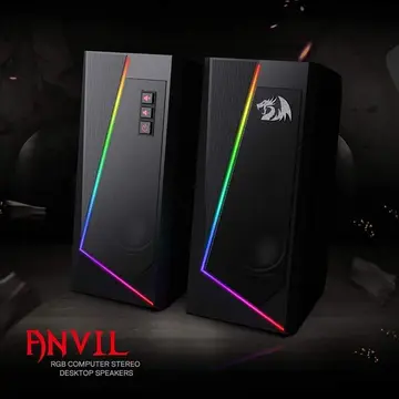 🎮 Caixa de som Redragon Anvil RGB Preto