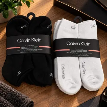 meias calvin klein kit 3 pares cano curto