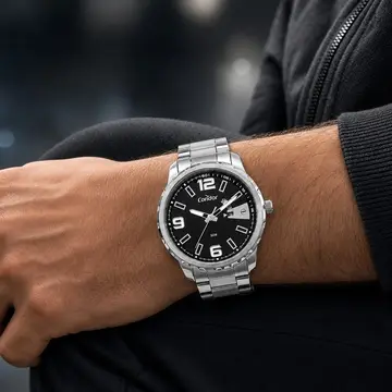 relógio condor speed analógico aço inox