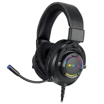 headset gamer superframe aura 7.1 surround rgb usb black