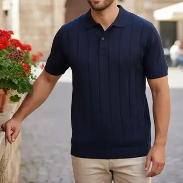 camisa polo opus masculina tricot canelada