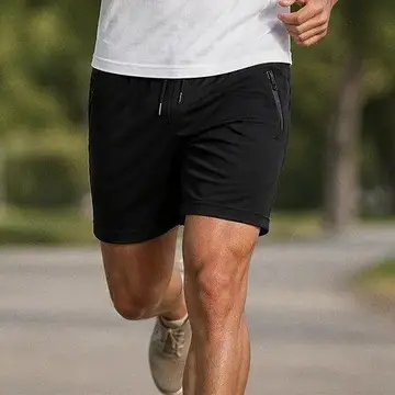 shorts esportivo masculino slim fit elastano poliamida
