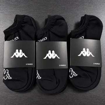 meias kappa sapatilha soquete invisivel kit 3 pares