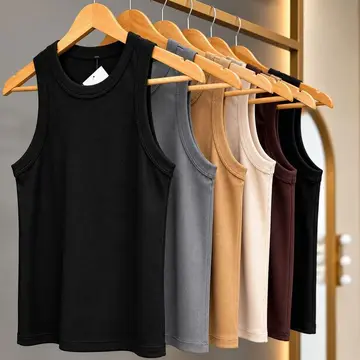 roupas kit 6 regata modelo americano canelada premium