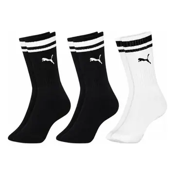 meias puma cano alto longo kit 3 pares