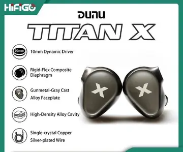 Fone iem Dunu Titan X, em metal