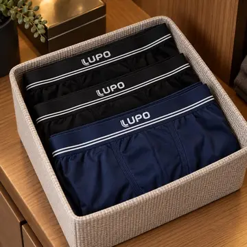 roupas íntimas lupo boxer box sem costura basic microfibra kit 6