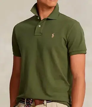 camisa polo piquet masculina verde