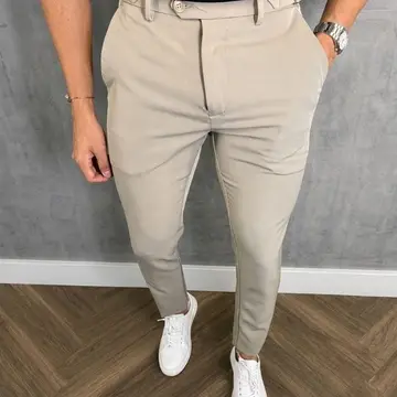 calça social alfaiataria masculina use fusion malha elastano stretch