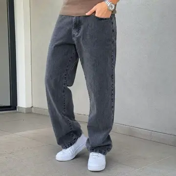 calça jeans masculina baggy larga streetwear estonada