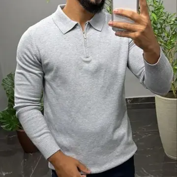 roupas suéter masculino premium slim casual old money
