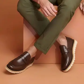 sapato loafer tratorado comfort premium