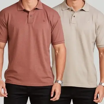 roupas daze modas kit camisas masculinas polo piquet casual elegance