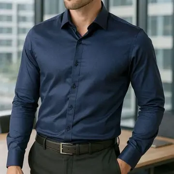 camisa social basswaves slim fit premium passa facil preto liso