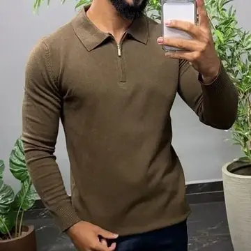 Suéter Masculino Premium Slim Casual Blusa Inverno Old Money M ao GG
