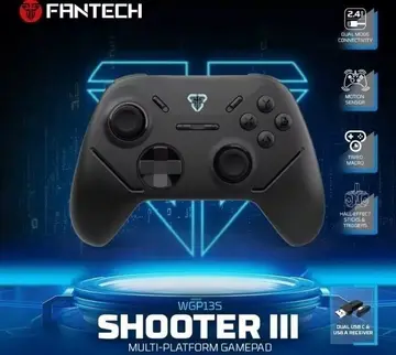 Controle Sem Fio Fantech Wgp13s, Analógicos/Gatilhos Hall Effect, 1KHz