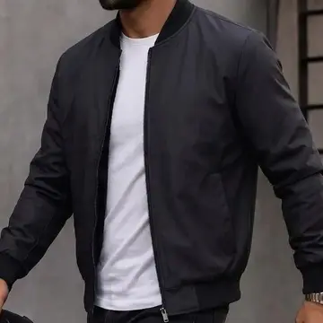 Jaqueta Masculina Old Money Couro Sintético Casaco Padrão