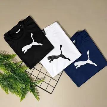 🛒Camiseta Ess Puma Logo Poly Puma Preto