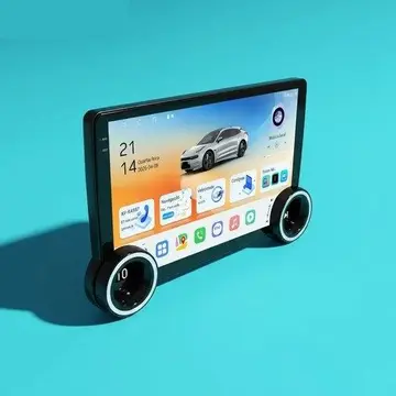 Multimídia Universal 10" Android 2/64GB CarPlay GPS Wi-Fi com Câmera Preta