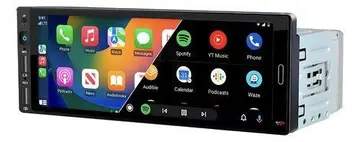 Multimídia MP5 H-Tech 1 Din CarPlay Android Auto sem fio Preto