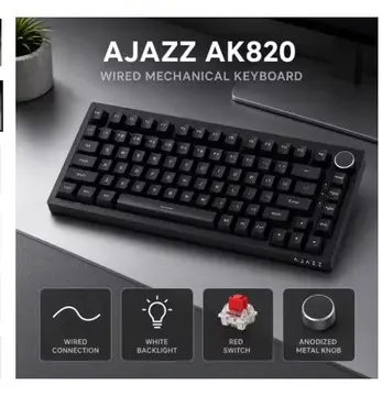 teclado ajazz ak820 switch red hot swappable