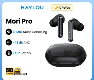Haylou Mori Pro, cancelamento de ruído Anc 43db