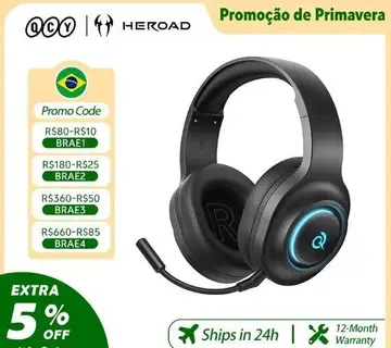 Headset Sem Fio Qcy Heroad V200