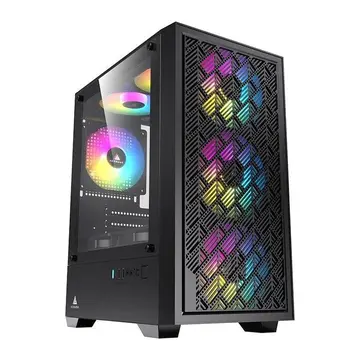 Gabinete Gamer Acegeek Matrix, Mini-Tower, Lateral de Vidro, Preto, Ag-Matrix-Bk