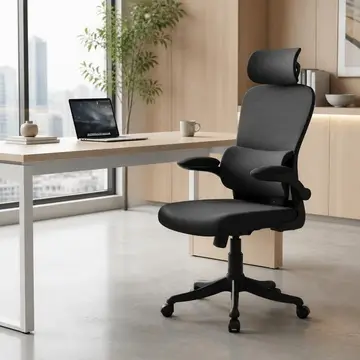 Cadeira de Escritório Almirante P600 Mesh Reclinável Preta 150kg