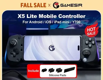 Controle Gamepad GameSir X5 Lite Usb-C Android iPhone 15/16 Mobile Hall Effect