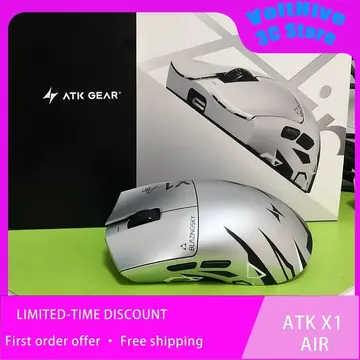 Mouse Atk X1 Air+ Branco ou Laranja