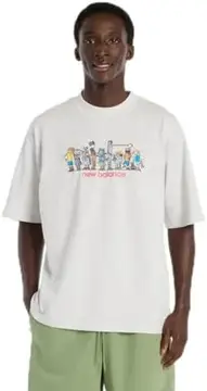 Camiseta Masculina New Balance Ghica Line Up Oversized