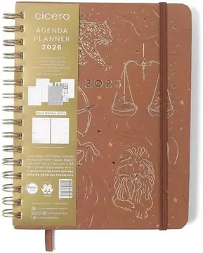 AGENDA PLANNER WIRE-O 2026 ORIGENS SEMANAL NOTAS C/DIVISORIAS A5 TERRA