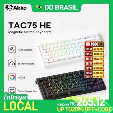 Teclado Magnético Akko Tac75 He