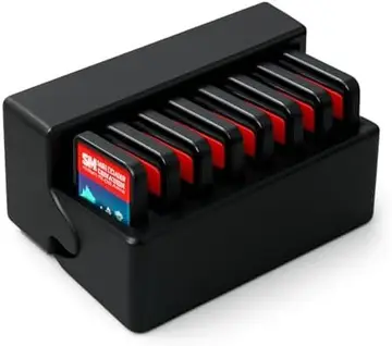 Organizador Cartuchos de Jogos para Nintendo Switch 1 2, Capacidade 10 Unidades, Estojo Portátil, Porta-Cartucho, Games, Base Organizadora, 