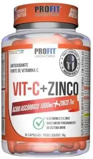Vitamina C + Zinco Profit 60 Cápsulas