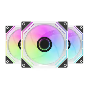 Kit Ventoinhas Aigo Darkflash INF32T, ARGB, 3x120mm, Branco, INF32T3X1-WH