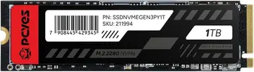 Ssd Pcyes 1Tb M.2 2280 Nvme - Leitura 2289Mb Gravação 1650Mb/S - Ssdnvmegen3py1t – Pcyes