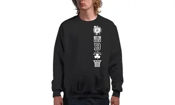 Junk Food Logotipo masculino padrão x Nba-Lc Stacked - oficialmente licenciado adulto gola redonda - Xg