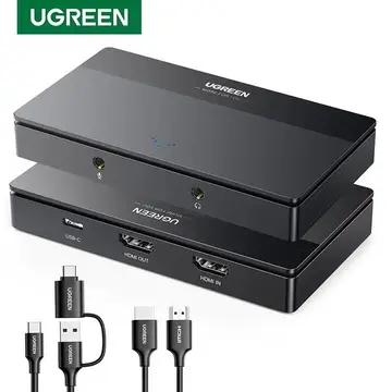 Placa de captura Ugreen, 4K, 60hz, acompanha kit de cabos