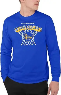 Junk Food NBA - Nothing But Net - Camiseta adulta oficialmente licenciada para fãs de manga comprida para homens e mulheres
