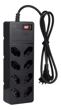 Filtro De Linha com Dps iCLAMPER Energia 8 Tomadas Régua com Tecnologia Lcf