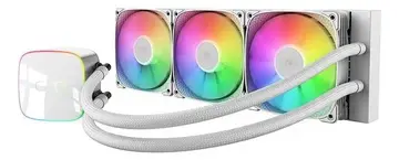 Cooler Líquido AIO Geometric Future RGB 360mm Branco Eskimo Junior Neon