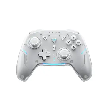 Controle Sem Fio Gamer Machenike G5 Pro, Multiplataformas, RGB, Switch Kailh, Com Dock, Branco - JJ02GG007