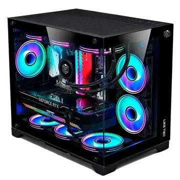 gabinete liketec mad rock black mini tower m-atx