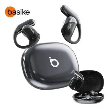 fone de ouvido basike sem fio bluetooth gancho gamer esportivo