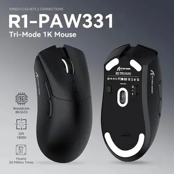 mouse attack shark r1 sem fio paw3311