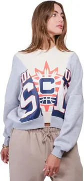blusa de moletom ultra game wnba official showtime crew feminino