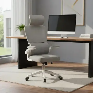 cadeira de escritório python fly b07 cinza
