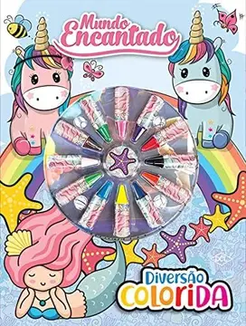 livro cores unicórnios e sereias